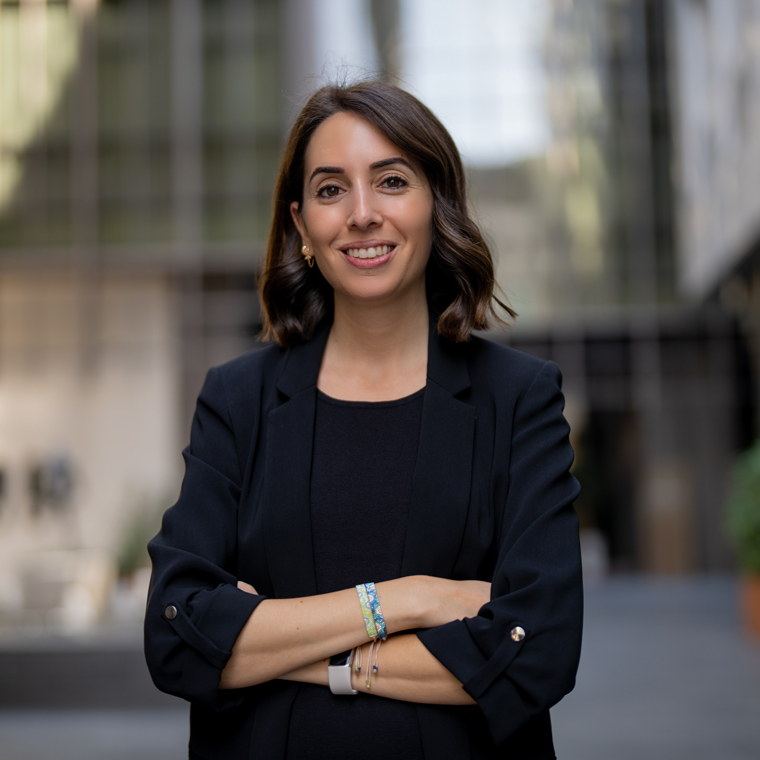 Lana Dajani of Georgetown standing in a city